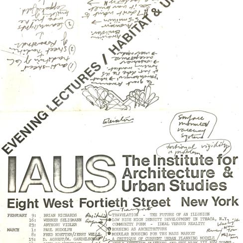 Print of the Institute for Architecture & Urban Studies