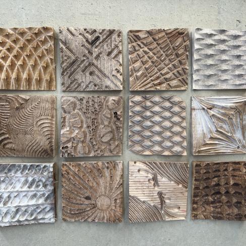 Clay tile samples